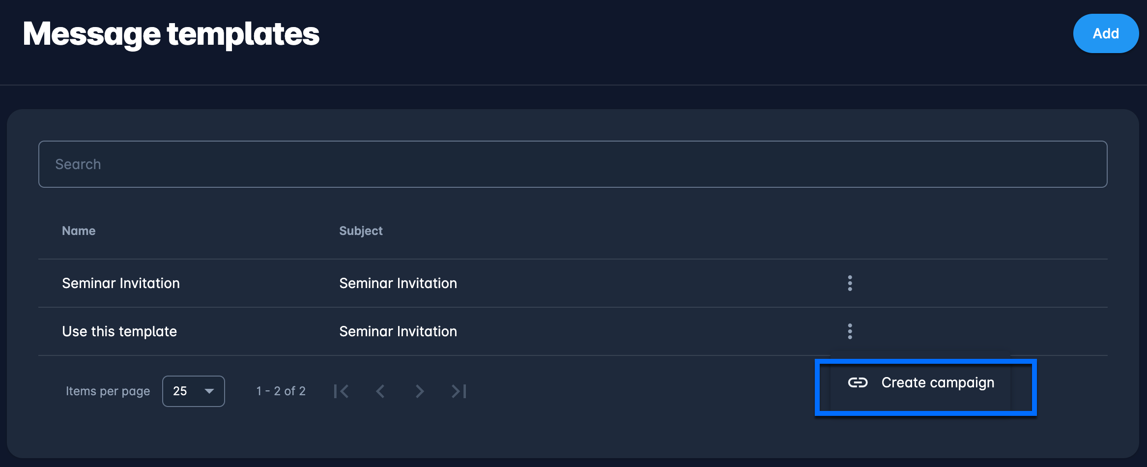 Creating Message Templates